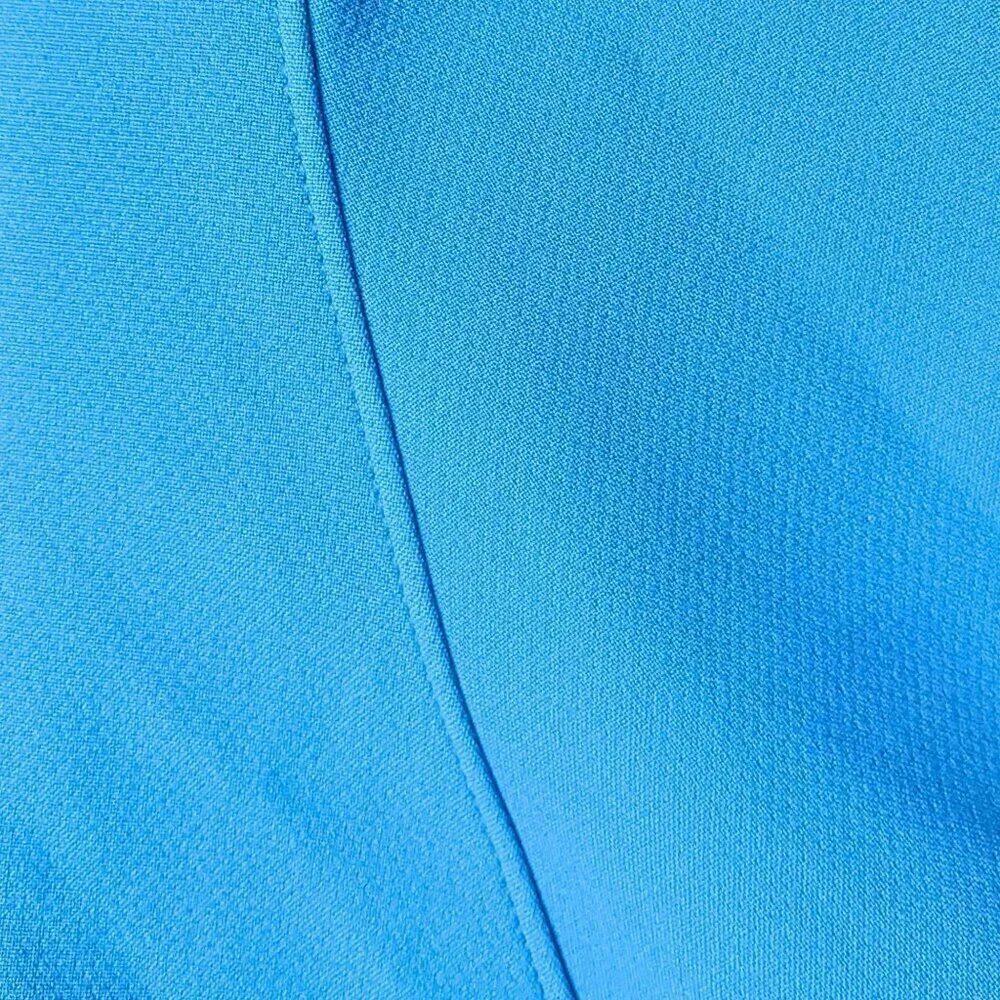 NWT SHOSHANNA Davie Cerulean Crepe Fit & Flare Mini Dress Size 2